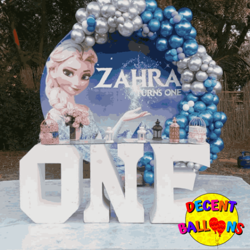 Picture of Frozen-Themed Birthday Party Setup – Magical & Enchanting Celebration Decor