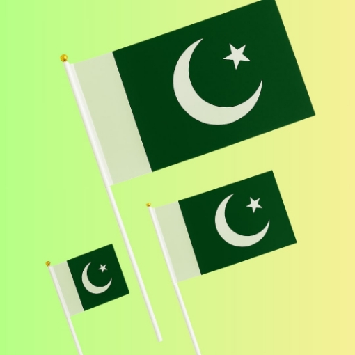 Picture of Pakistan Flags – Small, Medium & Large Sizes for Independence Day Celebrations 🇵🇰🎉