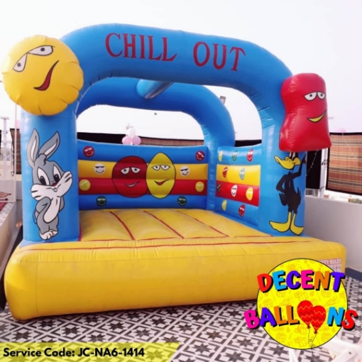 Picture of Chill Out Cartoon Jumping Castle – Rent for Emoji & Toon-Themed Kids’ Parties