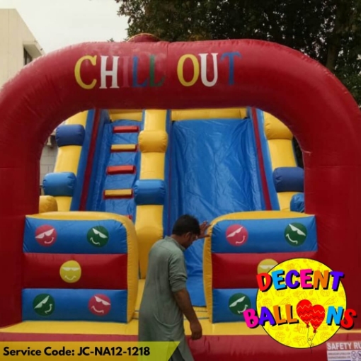 Picture of Chill Out Slide Jumping Castle – Rent for Cartoon & Emoji-Themed Kids’ Parties