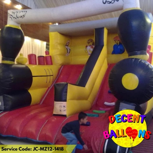 Picture of Hogwarts Express Train Jumping Castle – Rent for Wizard & Locomotive-Themed Kids’ Parties