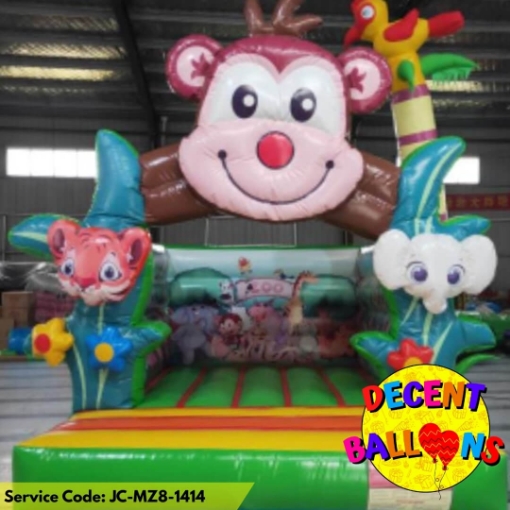 Picture of Jungle Animal Kingdom Jumping Castle – Rent for Indoor Safari-Themed Kids’ Parties in Karachi