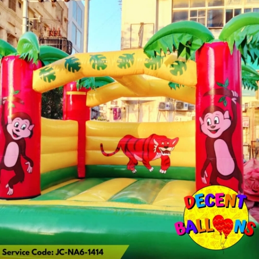 Picture of Jungle Animal Bounce House Jumping Castle – Rent for Safari-Themed Kids’ Parties in Karachi