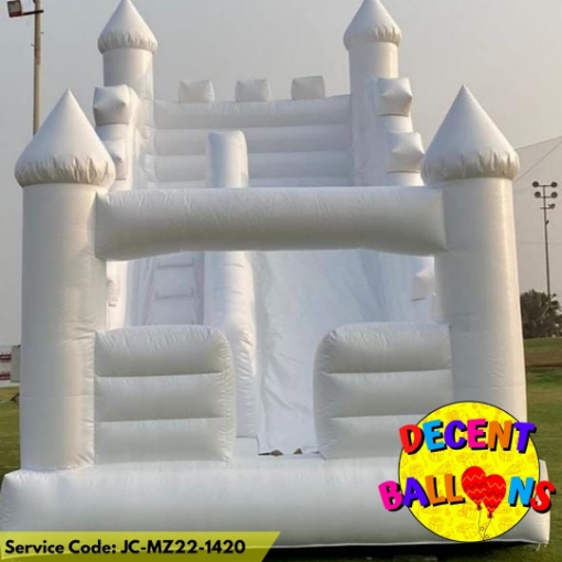 Picture of White Castle Slide Jumping Castle